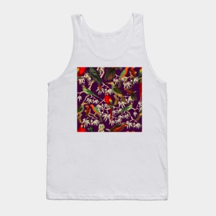 Tropical birds - Purple Tank Top